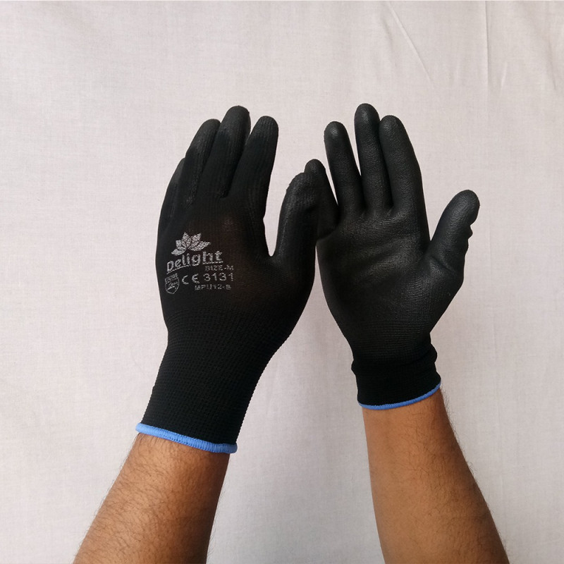 PU BLACK HANDGLOVES