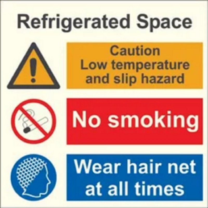 Refrigerated Space Combination Safety Signage