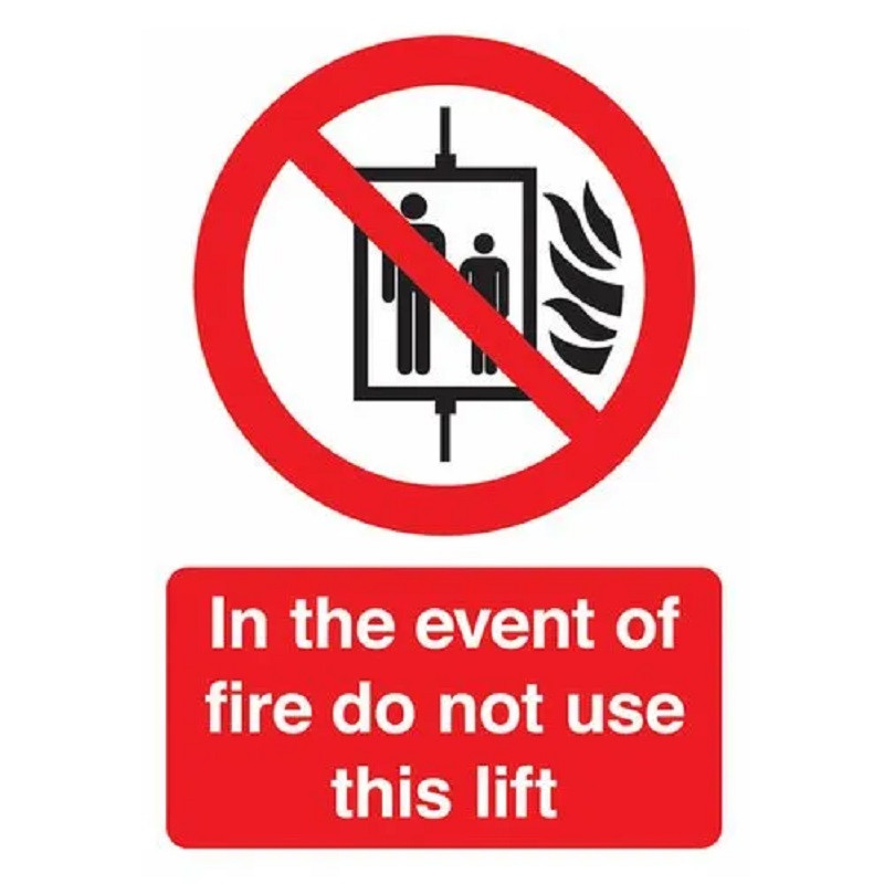 Lift Safety Sign