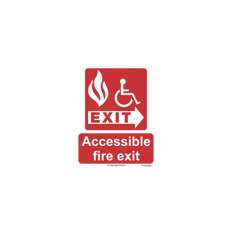 accessible fire exit Siganage