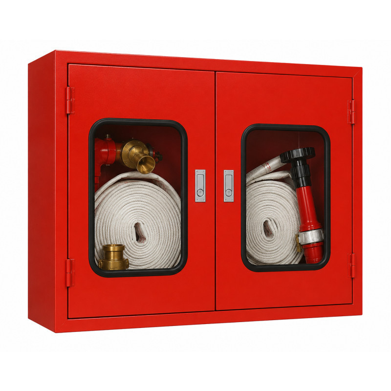 Double door hose box