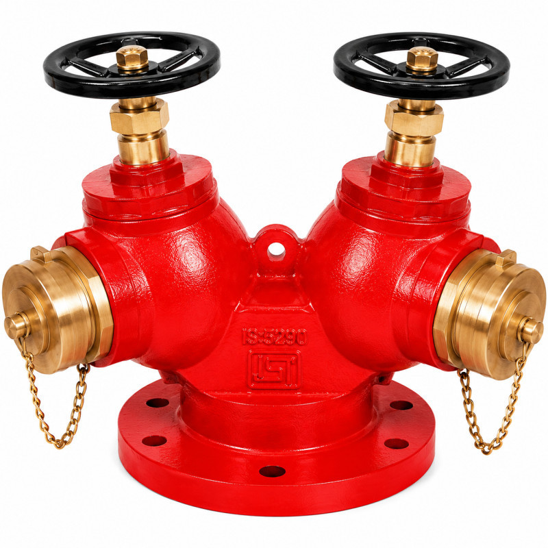 Double Headed Gun Metal Fire Hydrant Valve