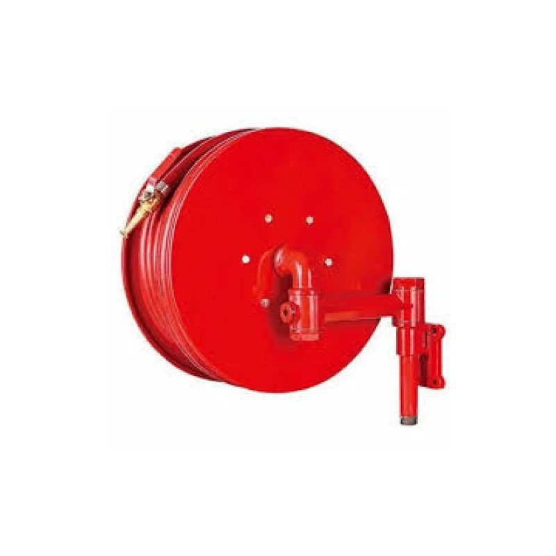 Fire hose reel with drum