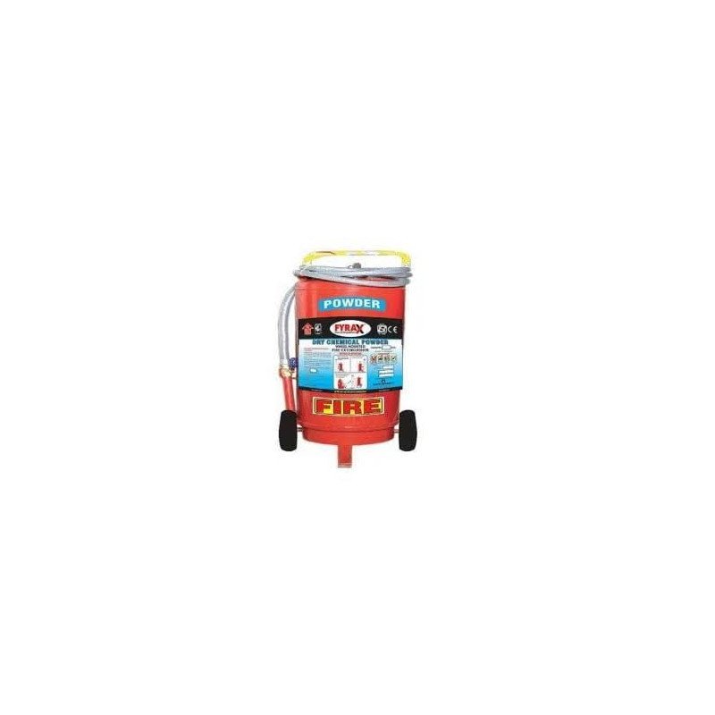 Higher Cap. Trolley mounted Dry Chemical; Powder type Fire Extinguisher of Cap. 50 kg Confirms to IS 10658, bearing ISI mark. (outside Cartridge)
