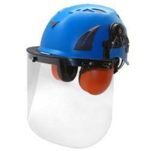 Industrial Safety Helmet with Face Shield