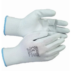 Full Coated White PU Gloves