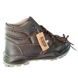 Brown Leather Safety Shoes