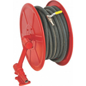 Fire hose reel with drum