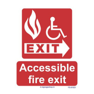 accessible fire exit Siganage