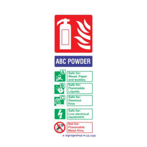 ABC Powder sign