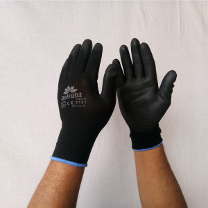 PU BLACK HANDGLOVES