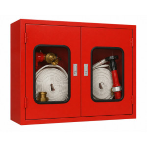 Double door hose box