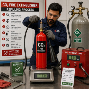 CO2 Fire Extinguisher - Refilling