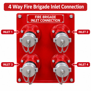 4 Way Fire Brigade Inlet Connection