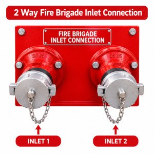 2 Way Fire Brigade Inlet Connection