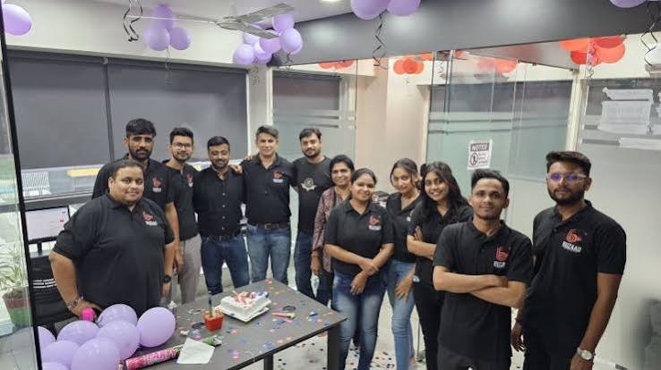 Team Buzaao at the office